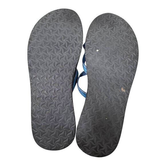 Teva Blue Women's Olowahu Mush Flip Flops Sandals Lindi Color Size 9 Slip On - Picture 6 of 9